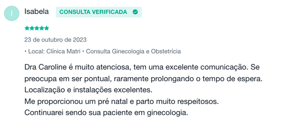 Depoimento Isabela